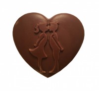 Сердечко с парочкой - Шоколадная мастерская | шоколад на заказ в Екатеринбурге