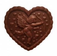 Сердечко с купидоном - Шоколадная мастерская | шоколад на заказ в Екатеринбурге