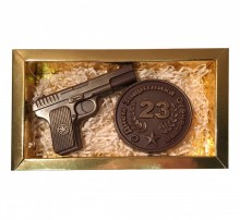 Набор к 23 февраля (пистолет) - Шоколадная мастерская | шоколад на заказ в Екатеринбурге