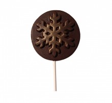Снежинка (на палочке) - Шоколадная мастерская | шоколад на заказ в Екатеринбурге