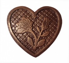 Сердце с розочкой - Шоколадная мастерская | шоколад на заказ в Екатеринбурге