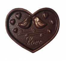 Сердце с птичками - Шоколадная мастерская | шоколад на заказ в Екатеринбурге