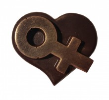Сердце с символом Венеры - Шоколадная мастерская | шоколад на заказ в Екатеринбурге